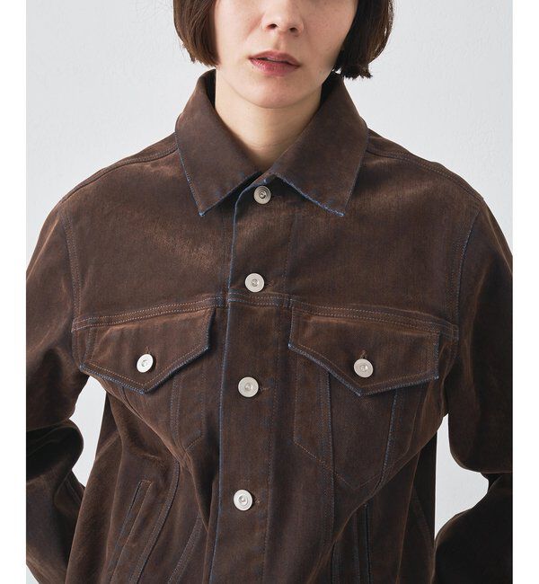  「デニムフロッキーGジャン」|デニムジャケット|