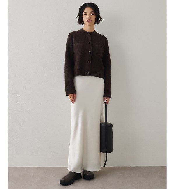  「ブークレーニットジャケット」|ニット・セーター|