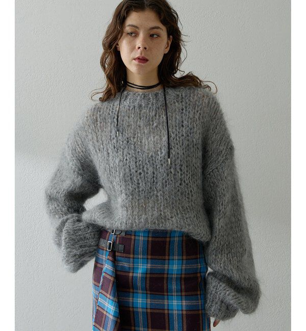  「ハンドクルーニットプルオーバー」|ニット・セーター|