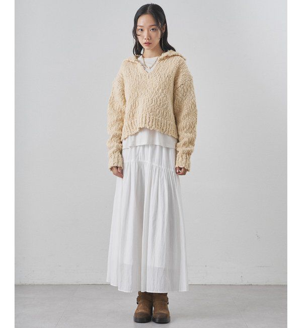  「ローゲージスキッパープルオーバー」|ニット・セーター|