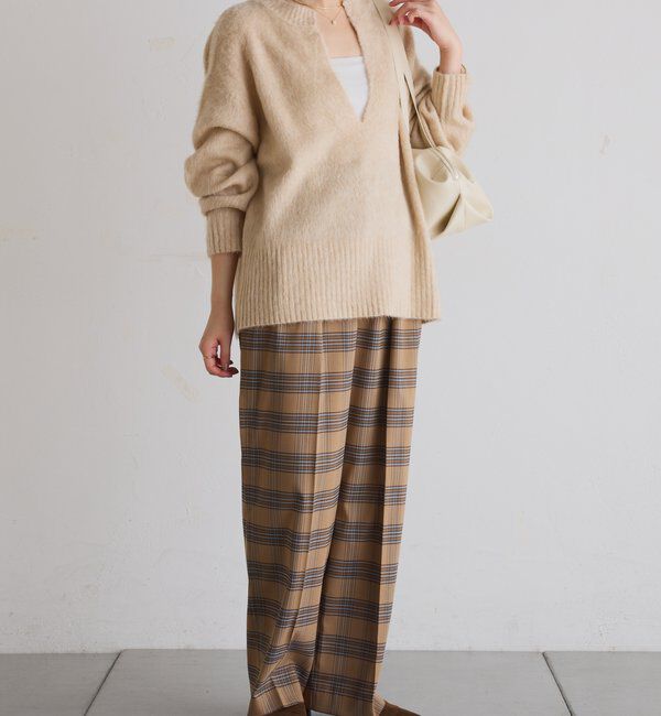  「ウールライクタックパンツ」|チノ|