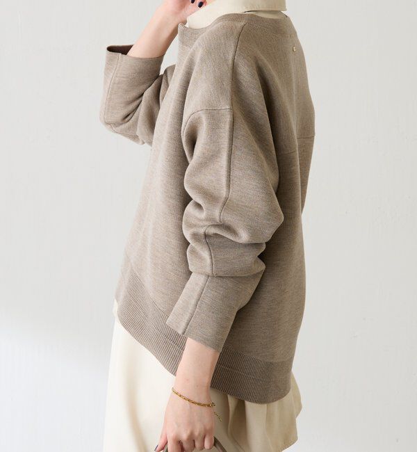  「スウェットライクラウンドヘムニット」|ニット・セーター|