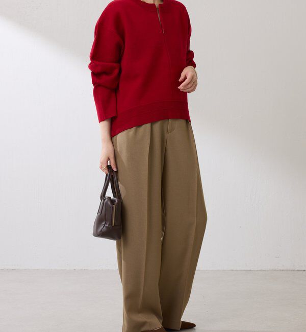  「スウェットライクラウンドヘムニット」|ニット・セーター|