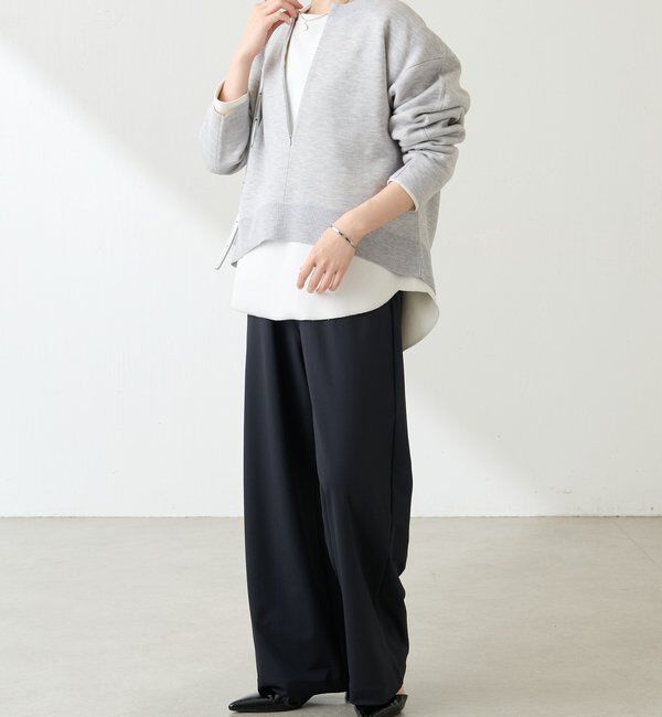  「スウェットライクラウンドヘムニット」|ニット・セーター|