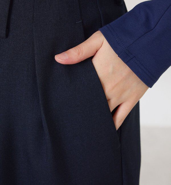  「ウールライクテーパードパンツ」|チノ|