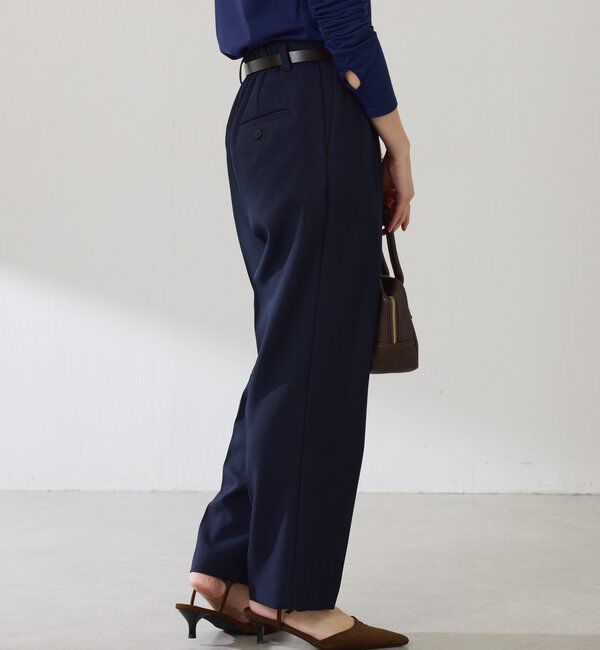  「ウールライクテーパードパンツ」|チノ|