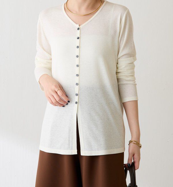  「コンパクトVネックカーディガン」|Tシャツ・カットソー|
