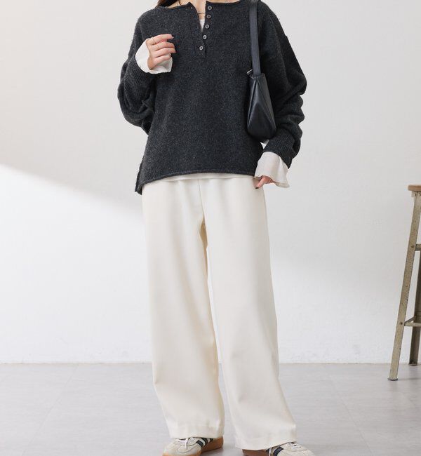  「2WAYヘンリーネックニット」|ニット・セーター|
