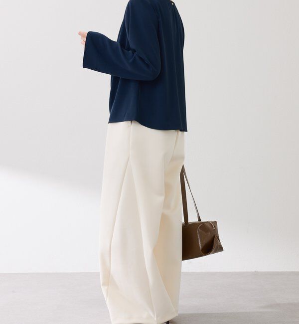  「フロントドレープブラウス」|シャツ・ブラウス|
