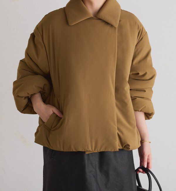  「【洗えるコート/500g】ウォッシャブル中綿ジャケット」|その他|