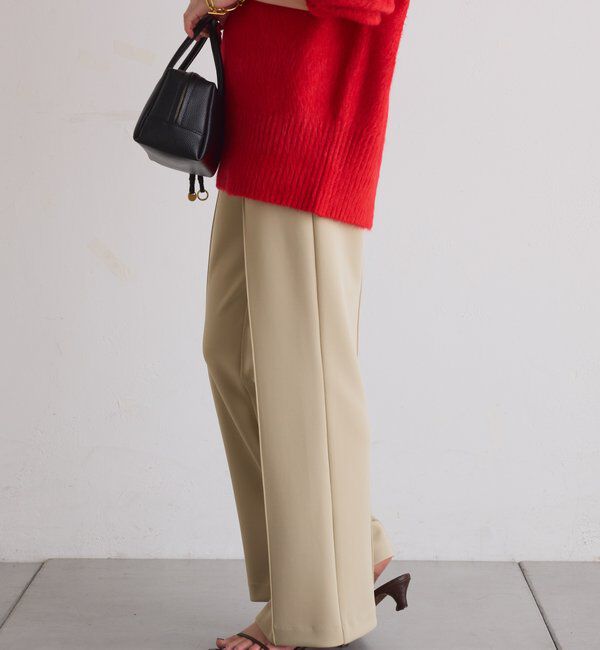  「ピンタックセミフレアーパンツ」|チノ|