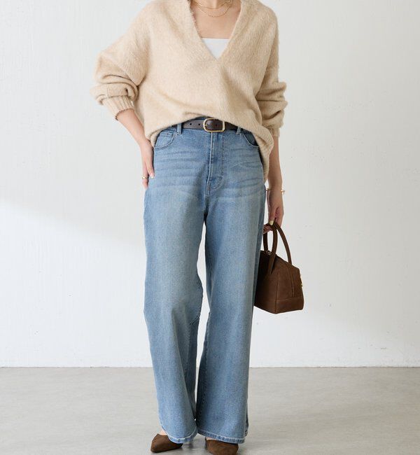  「エアリー深Vニット」|ニット・セーター|