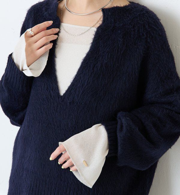  「エアリー深Vニット」|ニット・セーター|