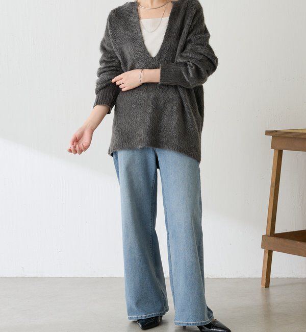  「エアリー深Vニット」|ニット・セーター|