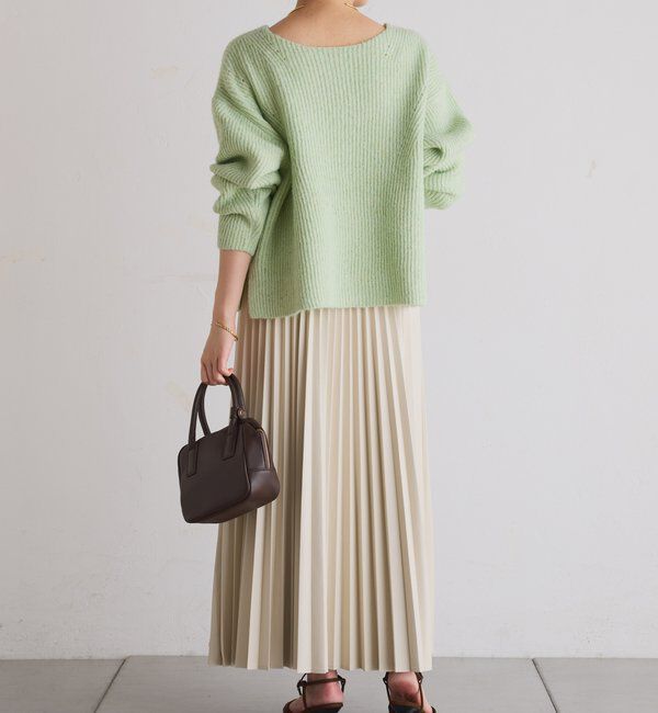  「フェイクレザープリーツスカート」|スカート|