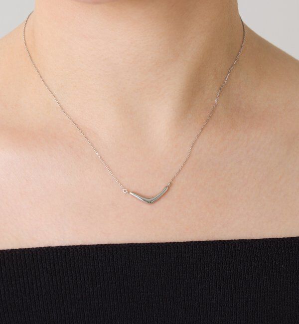  「【PAPILLONNER/パピヨネ】ステンレスカーブトップネックレス」|リング|