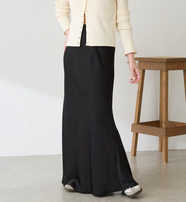  「【IDE監修大きめサイズ/WEB限定リバイバル】サテンマーメイドスカート」|スカート|