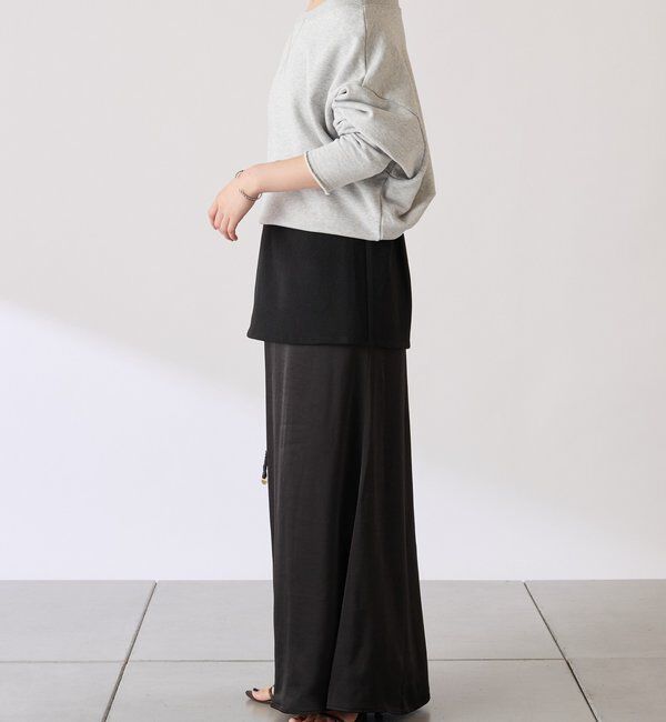  「【COLLAGE&times;gemeil　コラボアイテム】レイヤードサテンスカート」|スカート|