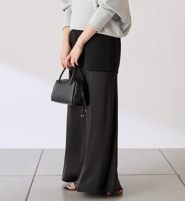  「【COLLAGE&times;gemeil　コラボアイテム】レイヤードサテンスカート」|スカート|