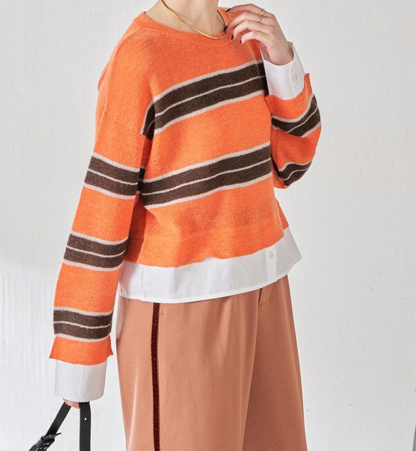  「エアリードッキングボーダーニット」|ニット・セーター|