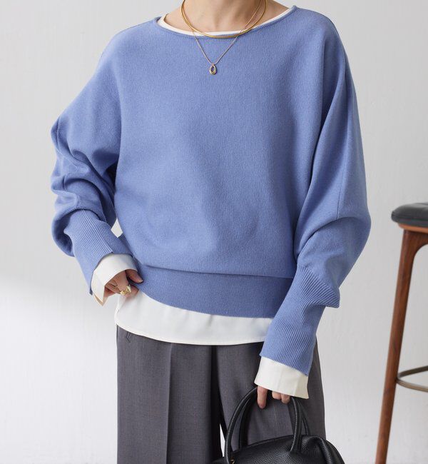  「サテンサイドドロストTブラウス」|シャツ・ブラウス|