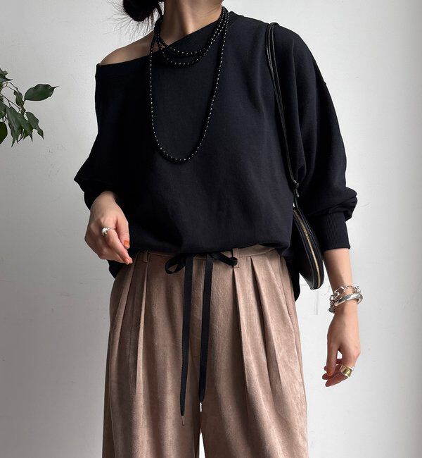  「【新色追加/毎年大人気！】裏毛スウェット」|Tシャツ・カットソー|ブラック