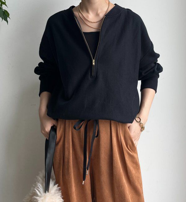  「【新色追加】【インフルエンサー OKOCHI企画】ハーフジップスウェット」|Tシャツ・カットソー|