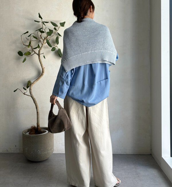  「【新色追加】デニムワイドイージーパンツ」|デニム|