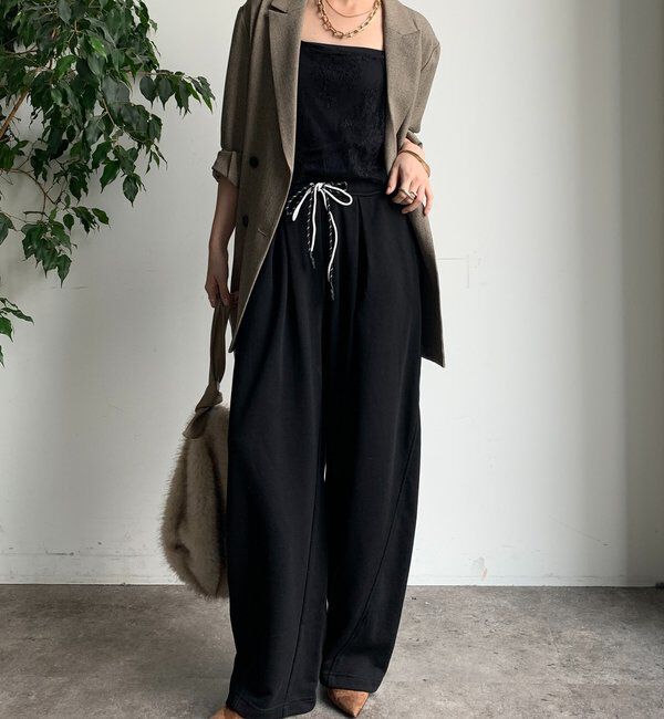  「カーブスウエットパンツ」|チノ|