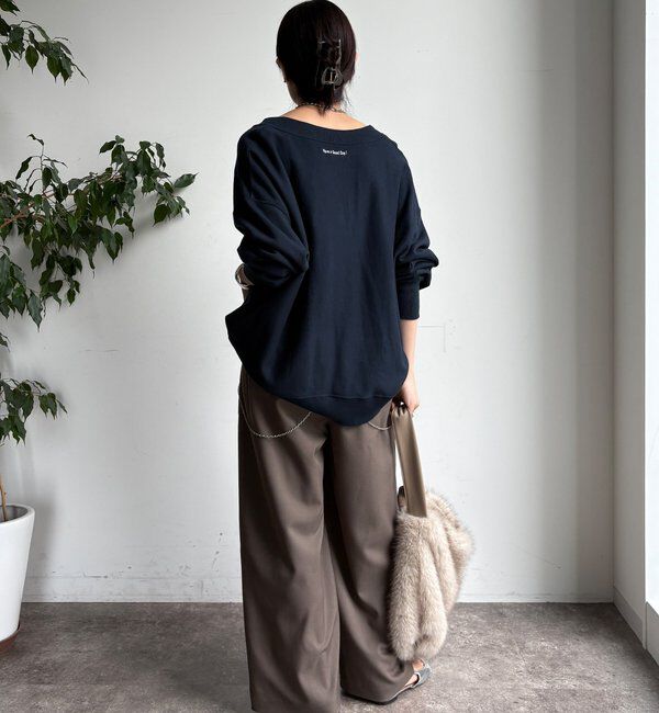  「メランジタックワイドパンツ」|チノ|