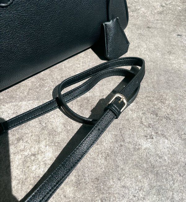  「シボフェイクレザーボストンバッグ」|トートバッグ|