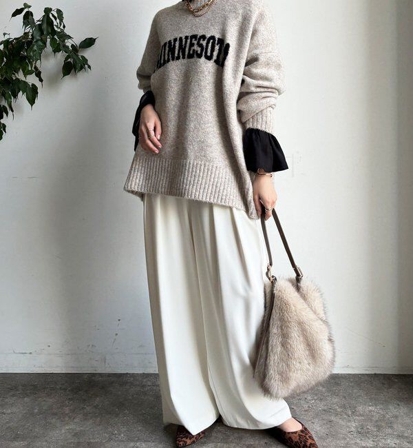  「プリーツ襟袖フレアブラウス」|シャツ・ブラウス|