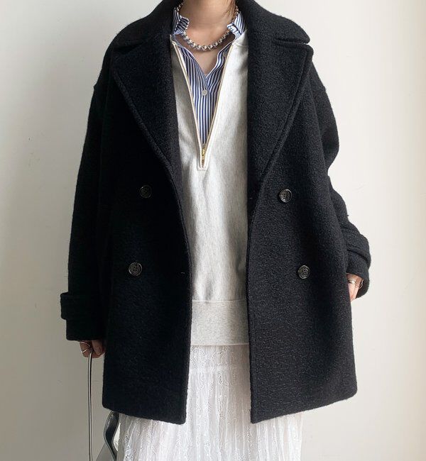  「ウーレットループピーコート」|その他|ブラック