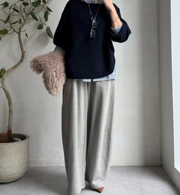  「アシメラウンドニットプルオーバー」|ニット・セーター|