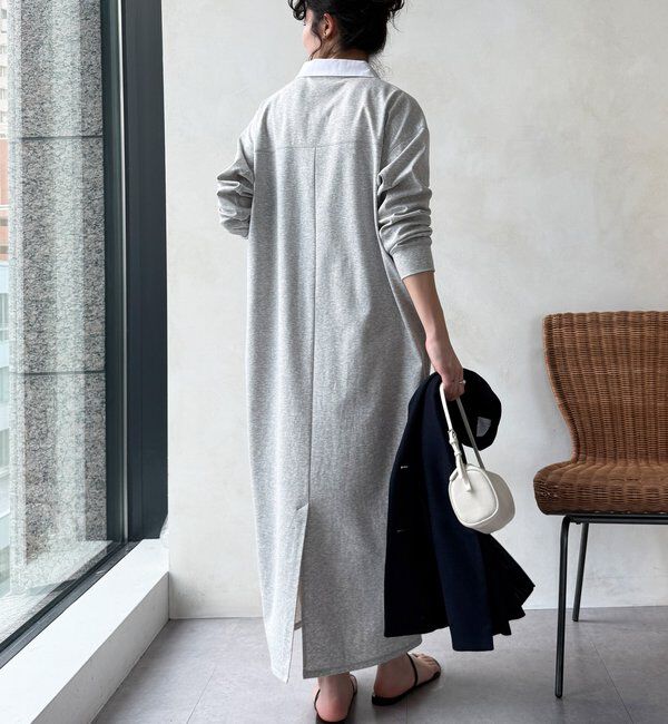  「【WEB限定】ワンポイント刺繍ポロシャツワンピース」|ワンピース|