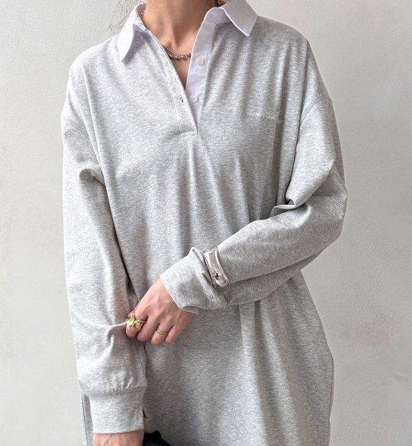  「【WEB限定】ワンポイント刺繍ポロシャツワンピース」|ワンピース|