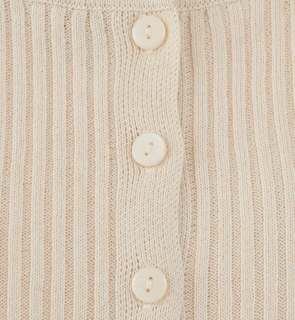  「【2WAY/4色展開】リブニットスクエアレースカーデ」|ニット・セーター|