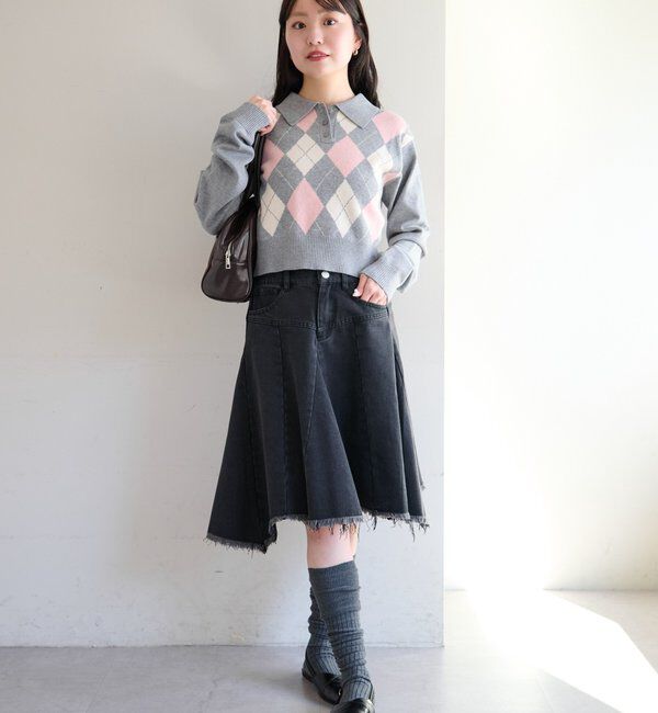  「アーガイルポロニット」|ニット・セーター|