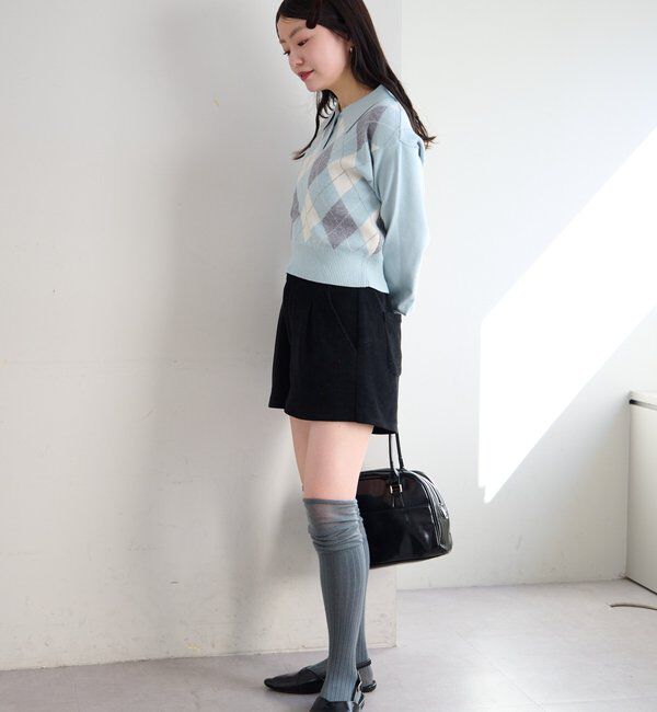  「アーガイルポロニット」|ニット・セーター|