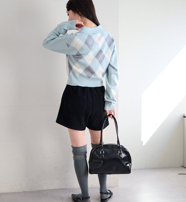  「アーガイルポロニット」|ニット・セーター|