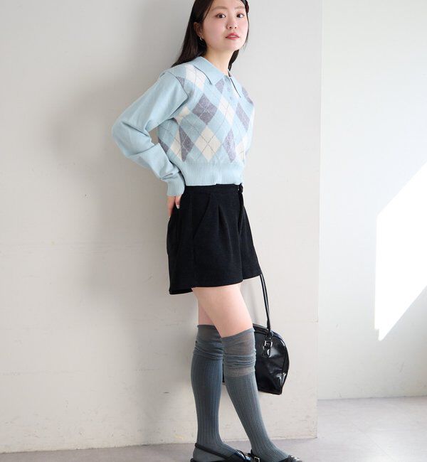  「アーガイルポロニット」|ニット・セーター|