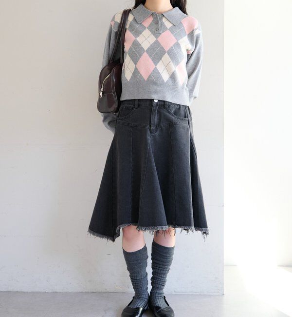  「アーガイルポロニット」|ニット・セーター|