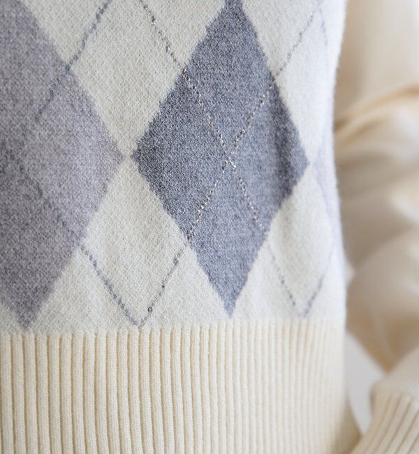  「アーガイルポロニット」|ニット・セーター|