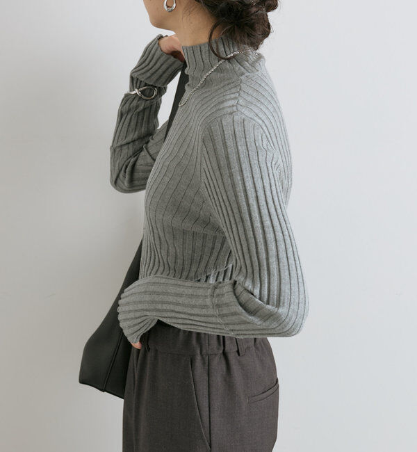  「【新色追加・リバイバル】シルクカシミヤリブニット」|ニット・セーター|
