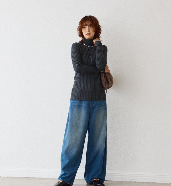  「【新色追加・リバイバル】シルクカシミヤリブニット」|ニット・セーター|