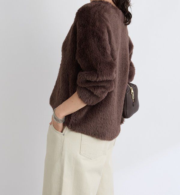  「【リバイバル/着映え】ダブルフェイスシャギーカーデ・2」|カーディガン|