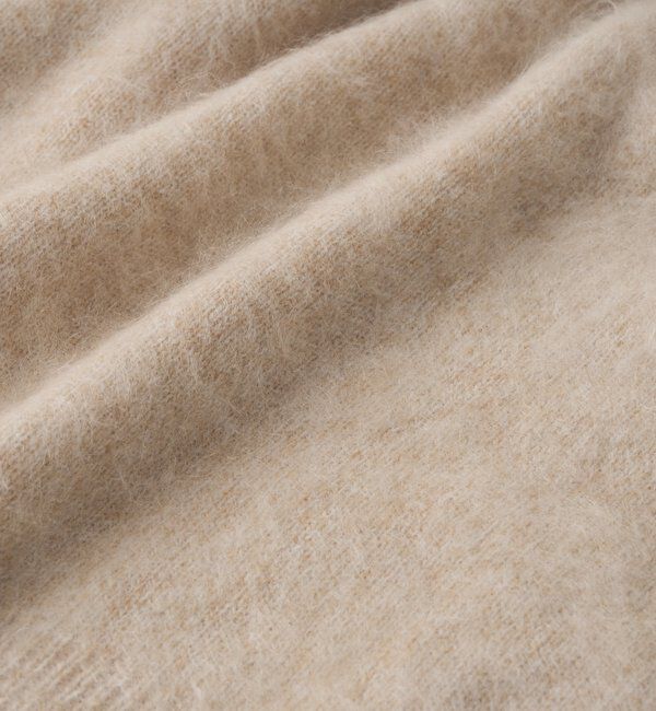  「【ヘアリーな質感】起毛ウールサイドスリットニット」|ニット・セーター|