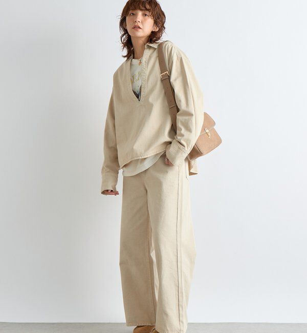  「【MONN.:.(モン)】スキッパーデニムシャツ」|シャツ・ブラウス|