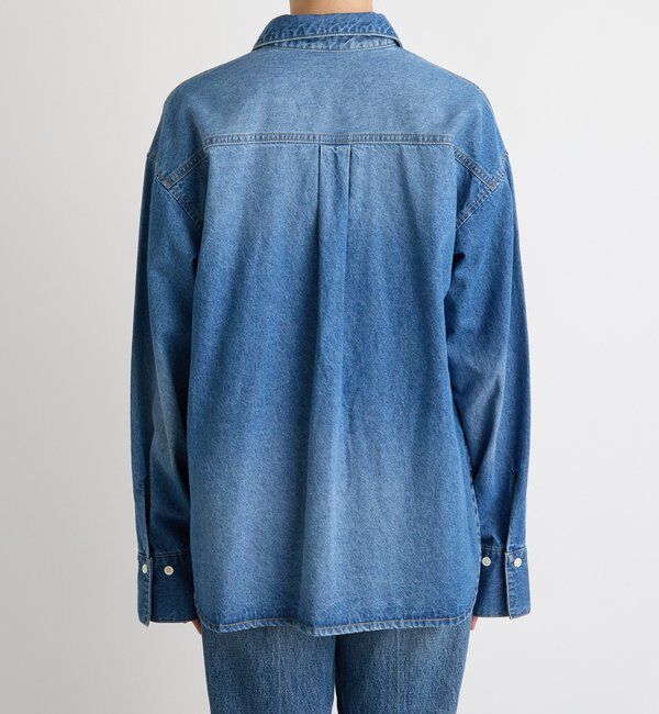  「【MONN.:.(モン)】スキッパーデニムシャツ」|シャツ・ブラウス|