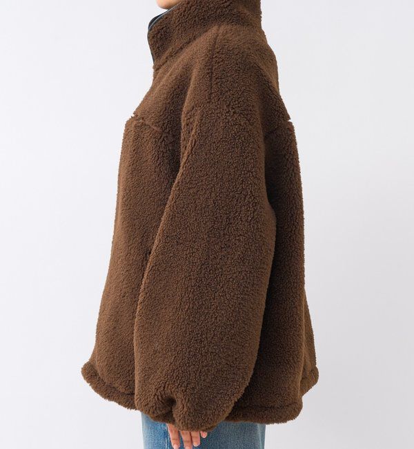  「【リバイバル/暖かみのある素材感】テディボアZIPコート」|その他|